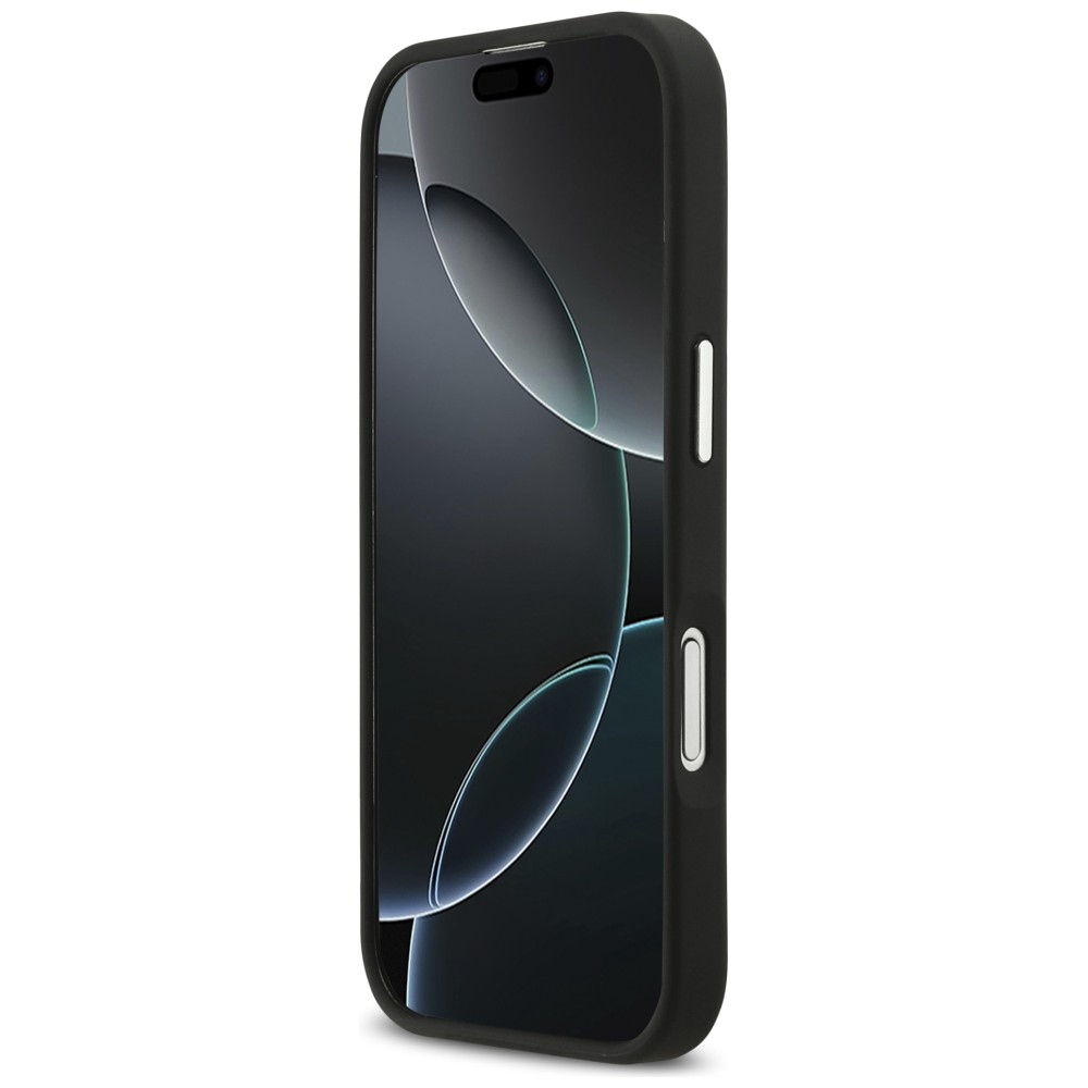 iTok webáruház - Guess Guess Grained Big 4G Classic Logo tok iPhone 17-hez (fekete) 5 Guess Grained Big 4G Classic Logo case for iPhone 17 (fekete)