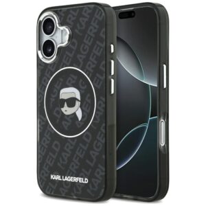 Karl Lagerfeld IML Karl Head Logo MagSafe tok iPhone 17-hez (fekete)