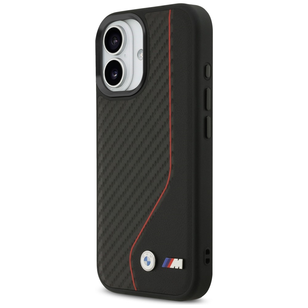 iTok webáruház - BMW BMW M Carbon Line & Logo MagSafe tok iPhone 17-hez – piros (piros) 2 BMW M Carbon Line & Logo MagSafe Case for iPhone 17 (piros)