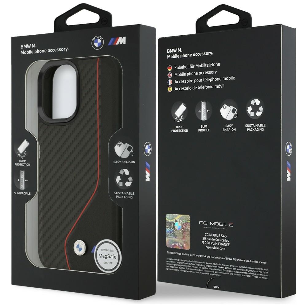 iTok webáruház - BMW BMW M Carbon Line & Logo MagSafe tok iPhone 17-hez – piros (piros) 8 BMW M Carbon Line & Logo MagSafe Case for iPhone 17 (piros)