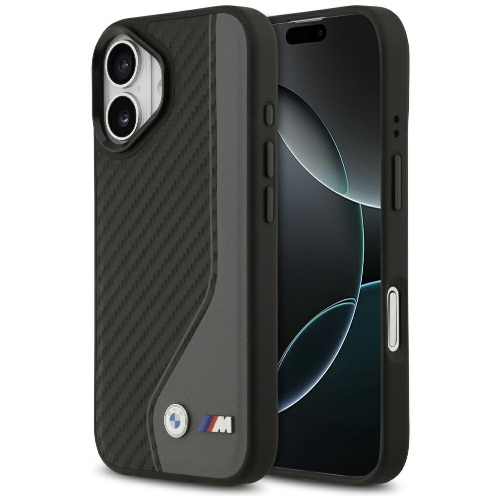 iTok webáruház - BMW BMW M Carbon Logo MagSafe tok iPhone 17-hez (fekete és szürke) 1 BMW M Carbon Logo MagSafe Case for iPhone 17 (fekete és szürke)