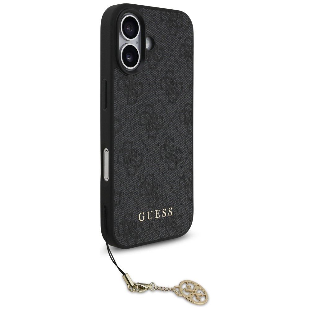 iTok webáruház - Guess Guess 4G Charms Collection MagSafe tok iPhone 17-hez (fekete) 3 Guess 4G Charms Collection MagSafe case for iPhone 17 (fekete)