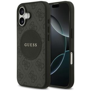 Guess 4G Circle Classic Logo MagSafe tok iPhone 17-hez (fekete)