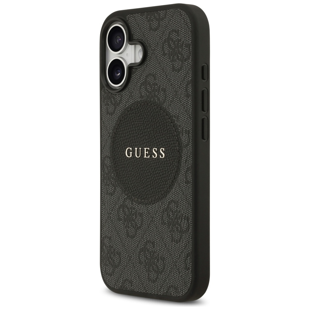 iTok webáruház - Guess Guess 4G Circle Classic Logo MagSafe tok iPhone 17-hez (fekete) 2 Guess 4G Circle Classic Logo MagSafe case for iPhone 17 (fekete)