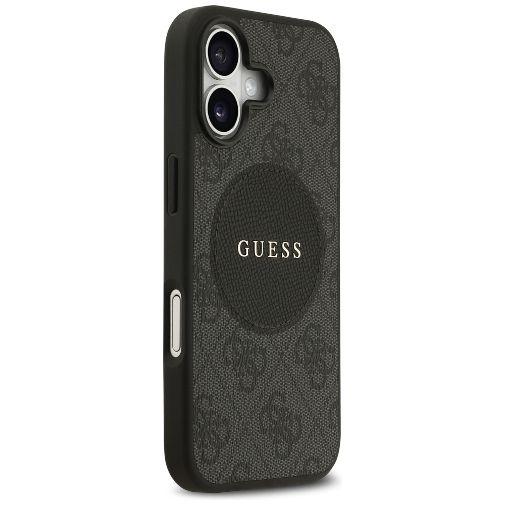 iTok webáruház - Guess Guess 4G Circle Classic Logo MagSafe tok iPhone 17-hez (fekete) 4 Guess 4G Circle Classic Logo MagSafe case for iPhone 17 (fekete)