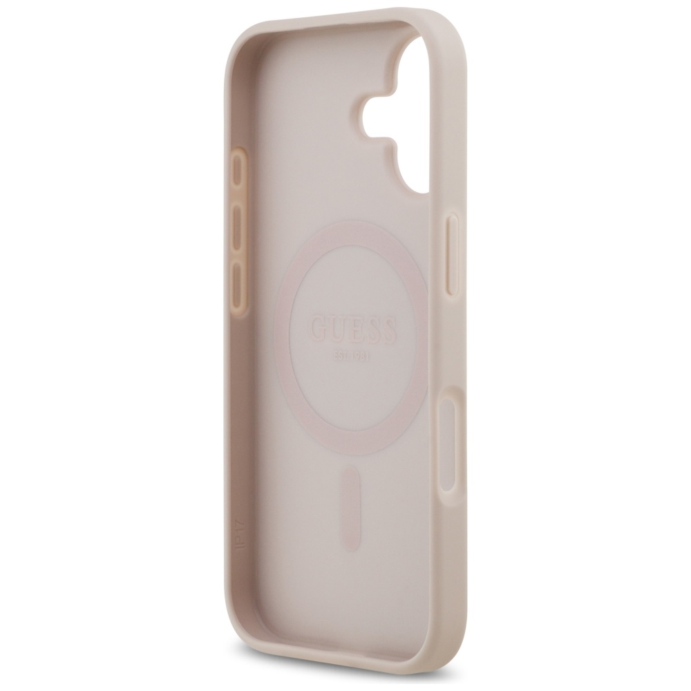 iTok webáruház - Guess Guess 4G Circle Classic Logo MagSafe tok iPhone 17 készülékhez (rózsaszín) 7 Guess 4G Circle Classic Logo MagSafe Case for iPhone 17 (rózsaszín)