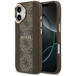Guess 4G Stripe MagSafe tok iPhone 17-hez (barna)