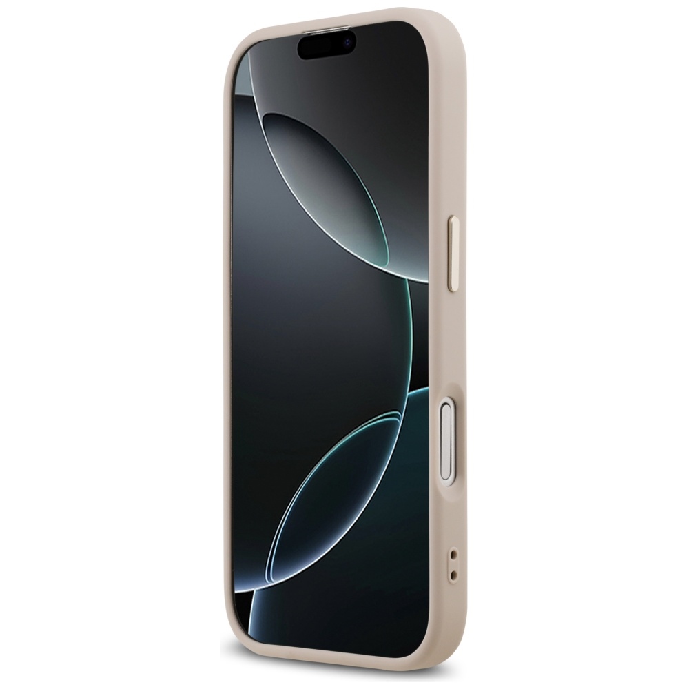 iTok webáruház - Guess Guess 4G Triangle Logo MagSafe tok iPhone 17-hez (rozéarany) 5 Guess 4G Triangle Logo MagSafe Case for iPhone 17 (rozéarany)