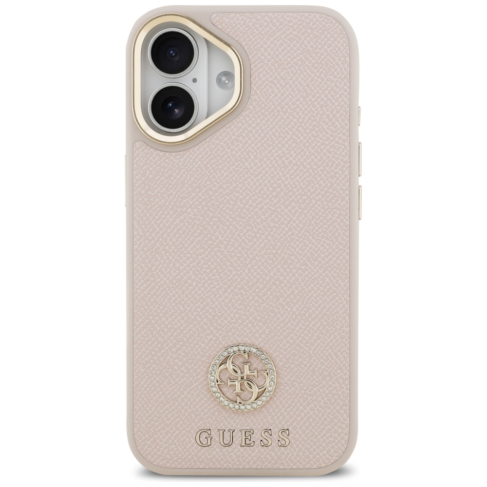 iTok webáruház - Guess Guess Grained Strass Logo MagSafe tok iPhone 17 (rózsaszín) 3 Guess Grained Strass Logo MagSafe case for iPhone 17 (rózsaszín)