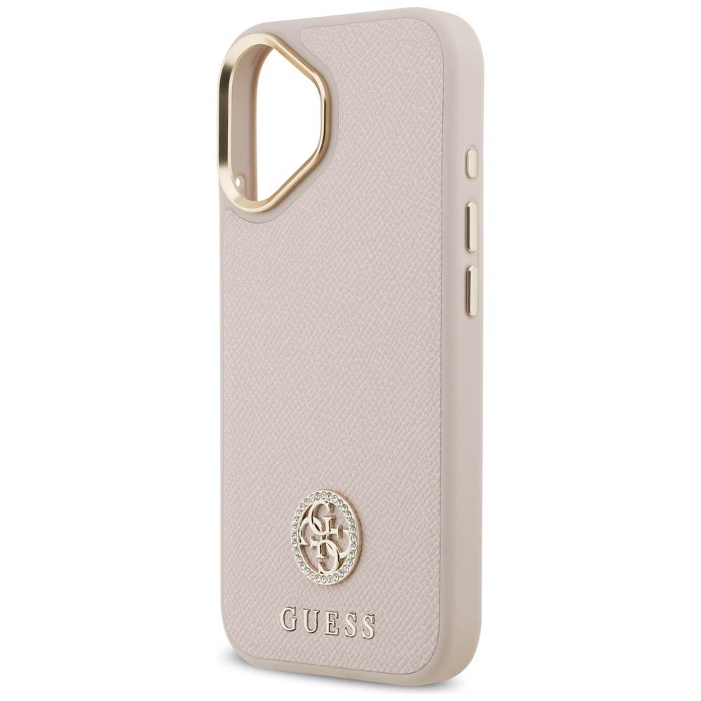 iTok webáruház - Guess Guess Grained Strass Logo MagSafe tok iPhone 17 (rózsaszín) 6 Guess Grained Strass Logo MagSafe case for iPhone 17 (rózsaszín)
