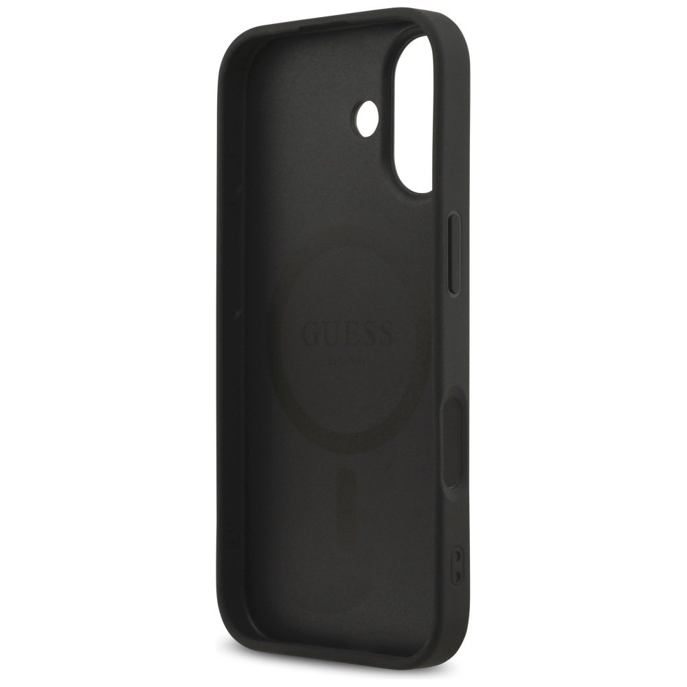 iTok webáruház - Guess Guess Saffiano Classic Logo MagSafe tok iPhone 17-hez (fekete) 7 Guess Saffiano Classic Logo MagSafe case for iPhone 17 (fekete)