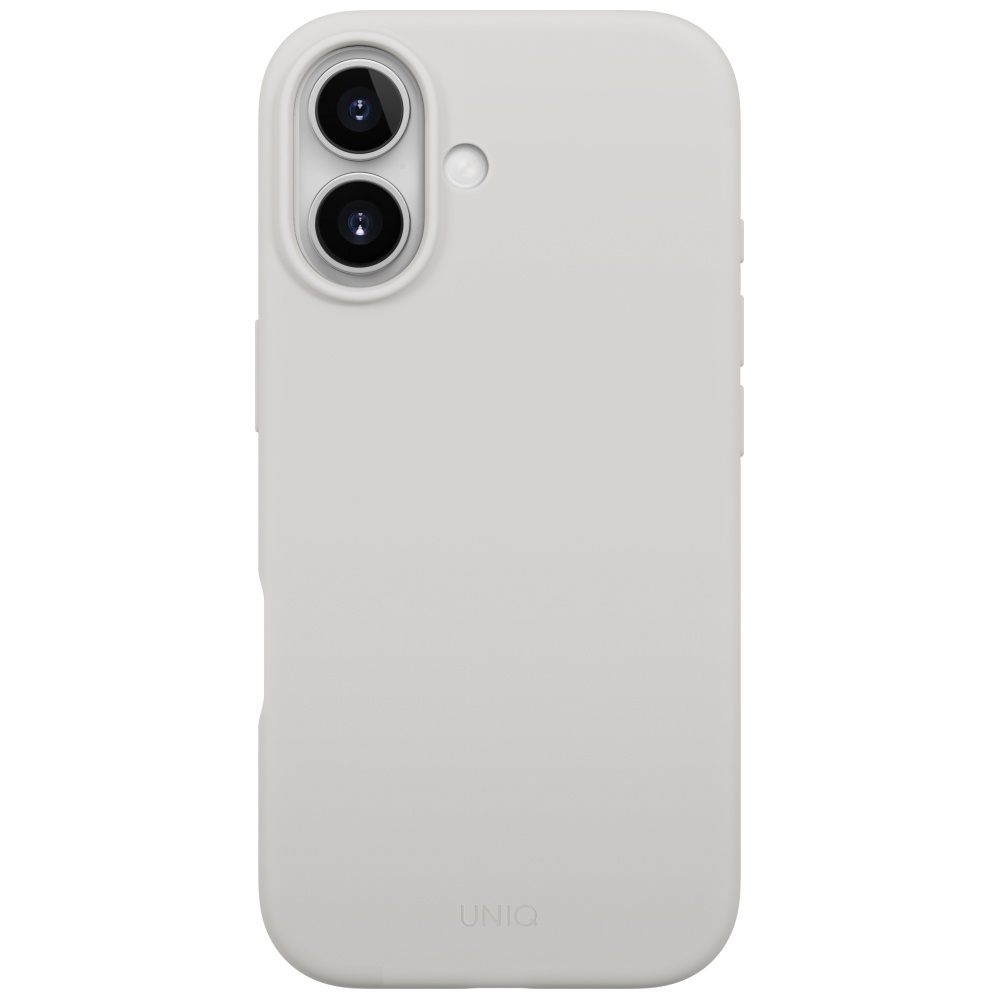 iTok webáruház - Uniq Uniq Lino iPhone 17 Magclick tok (szürke) 2 Uniq Lino iPhone 17 Magclick Charging Case (szürke)