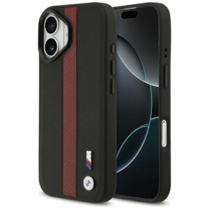 BMW M Perforated Stripe Logo MagSafe tok iPhone 17-hez (piros)