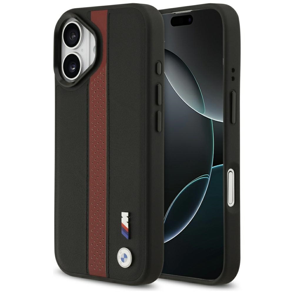 iTok webáruház - BMW BMW M Perforated Stripe Logo MagSafe tok iPhone 17-hez (piros) 1 BMW M Perforated Stripe Logo MagSafe Case for iPhone 17 (piros)