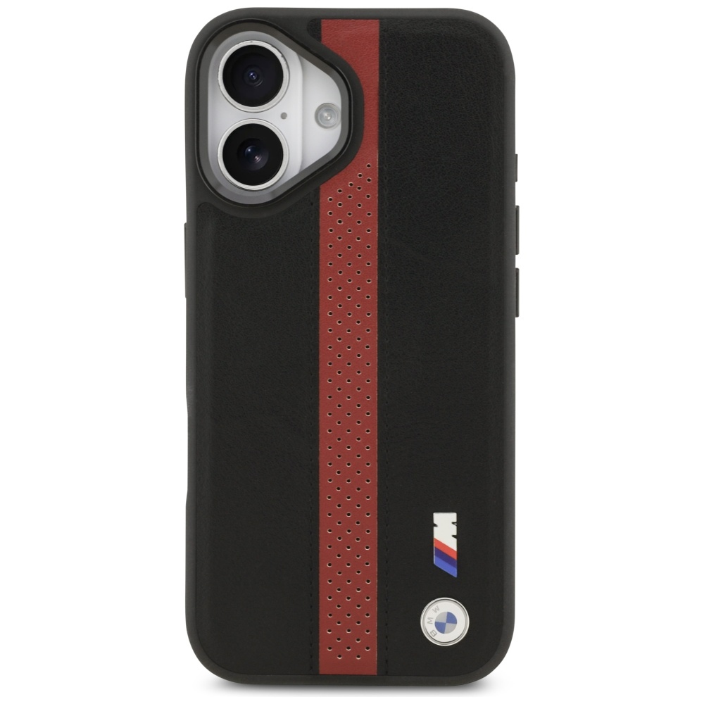 iTok webáruház - BMW BMW M Perforated Stripe Logo MagSafe tok iPhone 17-hez (piros) 3 BMW M Perforated Stripe Logo MagSafe Case for iPhone 17 (piros)