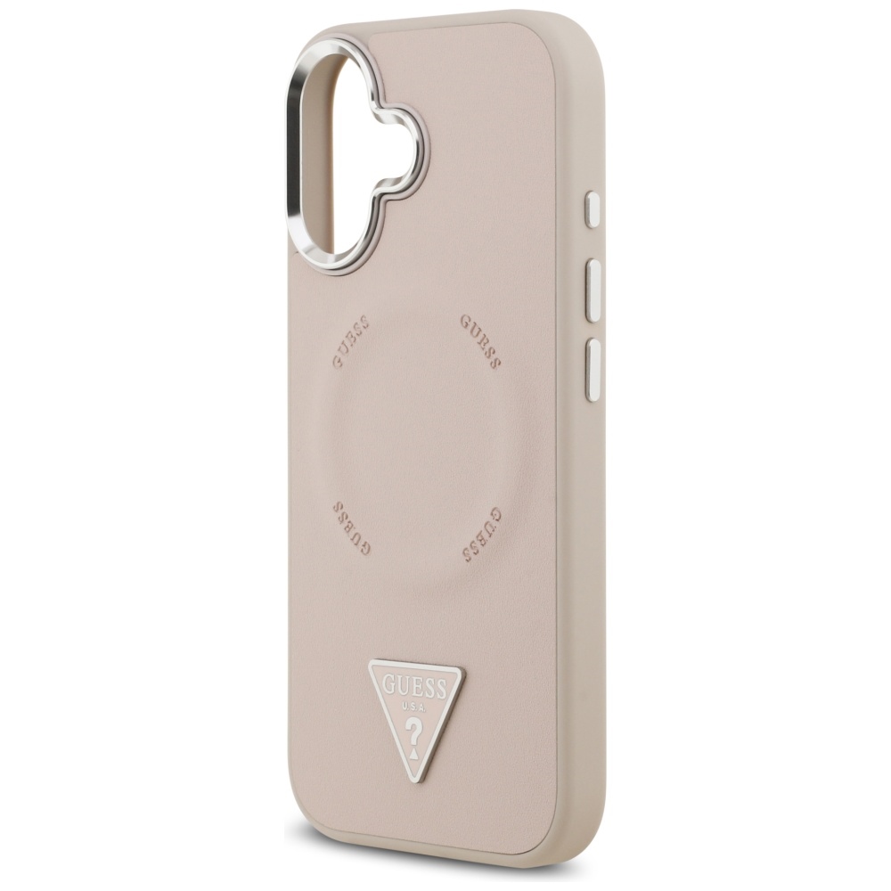 iTok webáruház - Guess Guess Triangle Logo MagSafe tok iPhone 17-hez (rózsaszín) 6 Guess Triangle Logo MagSafe case for iPhone 17 (rózsaszín)