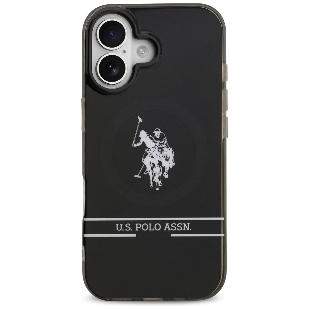 iTok webáruház - US Polo DH and Bottom Stripe Logo MagSafe iPhone 17 tok (fekete) 3 US Polo DH and Bottom Stripe Logo MagSafe iPhone 17 Case (fekete)