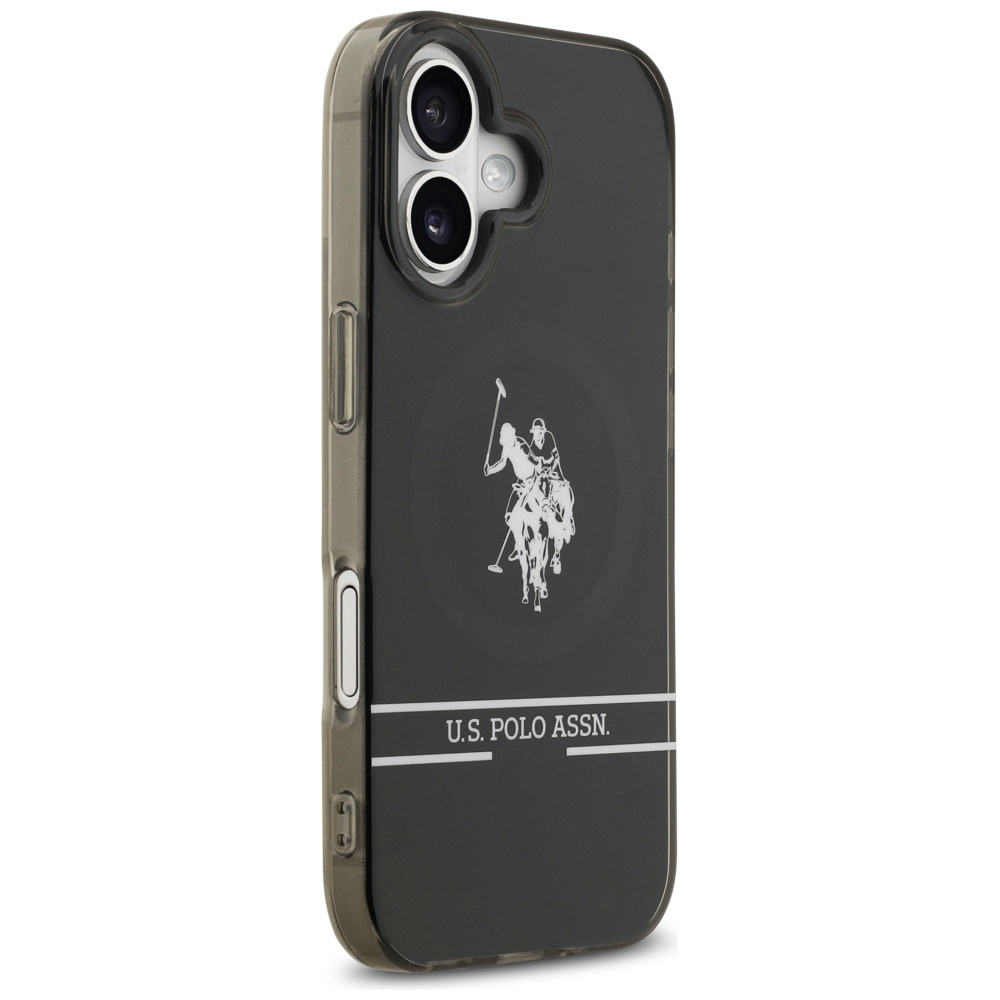 iTok webáruház - US Polo DH and Bottom Stripe Logo MagSafe iPhone 17 tok (fekete) 4 US Polo DH and Bottom Stripe Logo MagSafe iPhone 17 Case (fekete)
