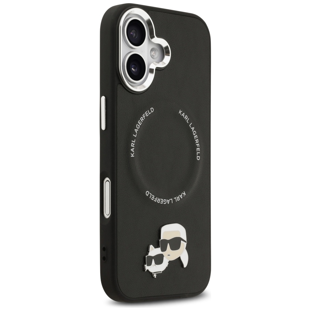 iTok webáruház - Karl Lagerfeld Karl Lagerfeld Karl & Choupette Pins MagSafe Case for iPhone 17 (fekete) 4 Karl Lagerfeld Karl & Choupette Pins MagSafe Case for iPhone 17 (fekete)