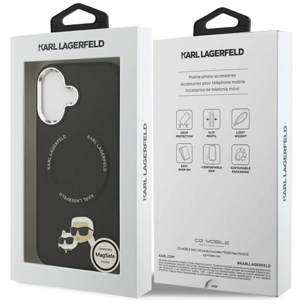 iTok webáruház - Karl Lagerfeld Karl Lagerfeld Karl & Choupette Pins MagSafe Case for iPhone 17 (fekete) 8 Karl Lagerfeld Karl & Choupette Pins MagSafe Case for iPhone 17 (fekete)