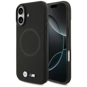 BMW M FW Metal Logo MagSafe tok iPhone 17-hez (fekete)