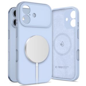Tech-Protect Silicone MagSafe tok iPhone 17 készülékhez (kék)