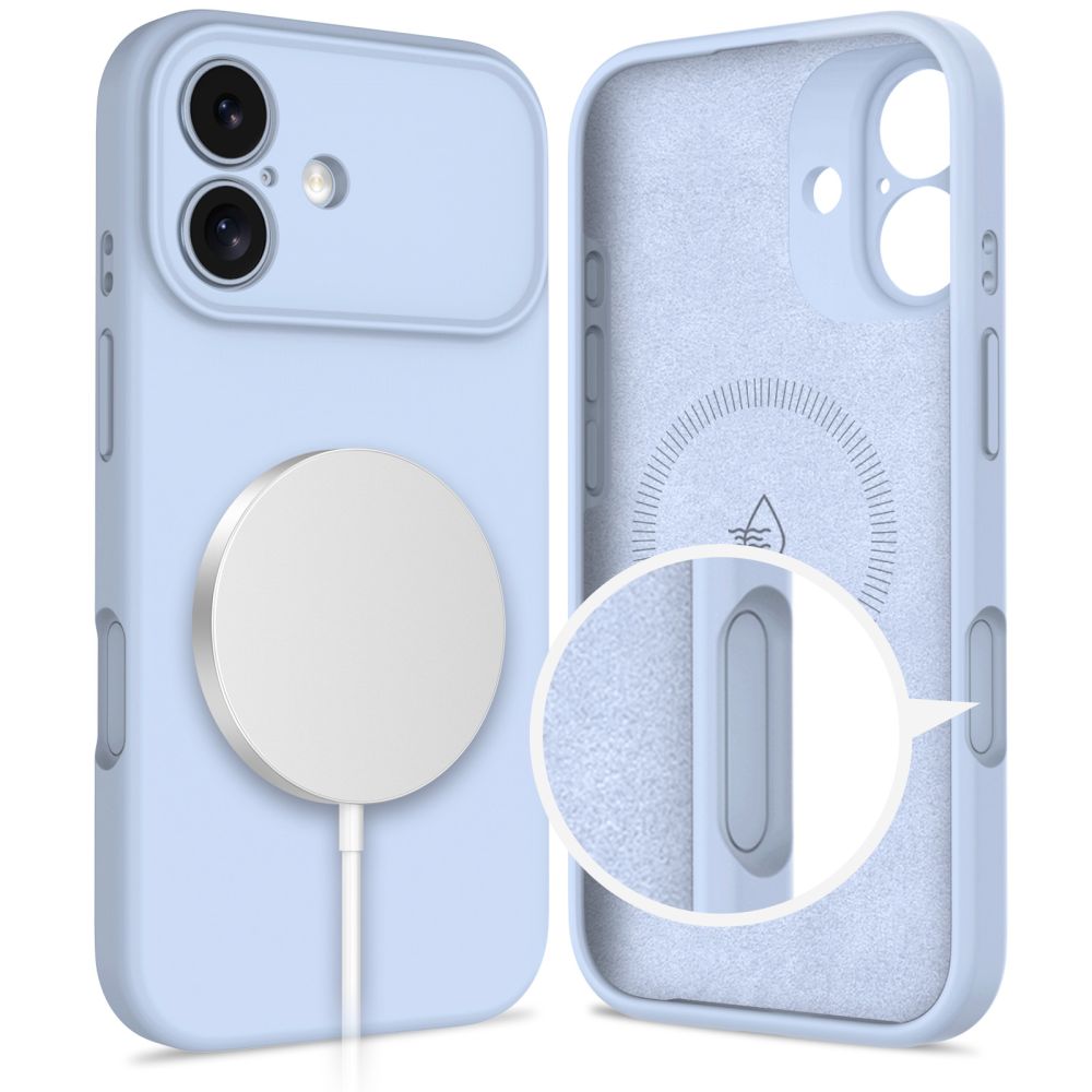 iTok webáruház - Tech-Protect Tech-Protect Silicone MagSafe tok iPhone 17 készülékhez (kék) 2 Tech-Protect Silicone MagSafe Case for iPhone 17 (kék)