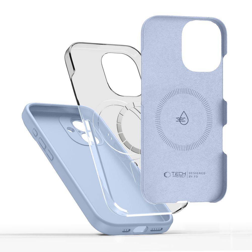 iTok webáruház - Tech-Protect Tech-Protect Silicone MagSafe tok iPhone 17 készülékhez (kék) 3 Tech-Protect Silicone MagSafe Case for iPhone 17 (kék)