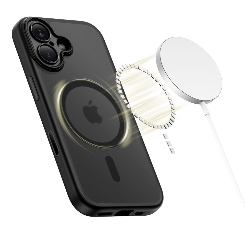 iTok webáruház - Tech-Protect Tech-Protect Magpeak MagSafe CC tok iPhone 17-hez (matt fekete) 2 Tech-Protect Magpeak Magsafe CC Case for iPhone 17 (matt fekete)