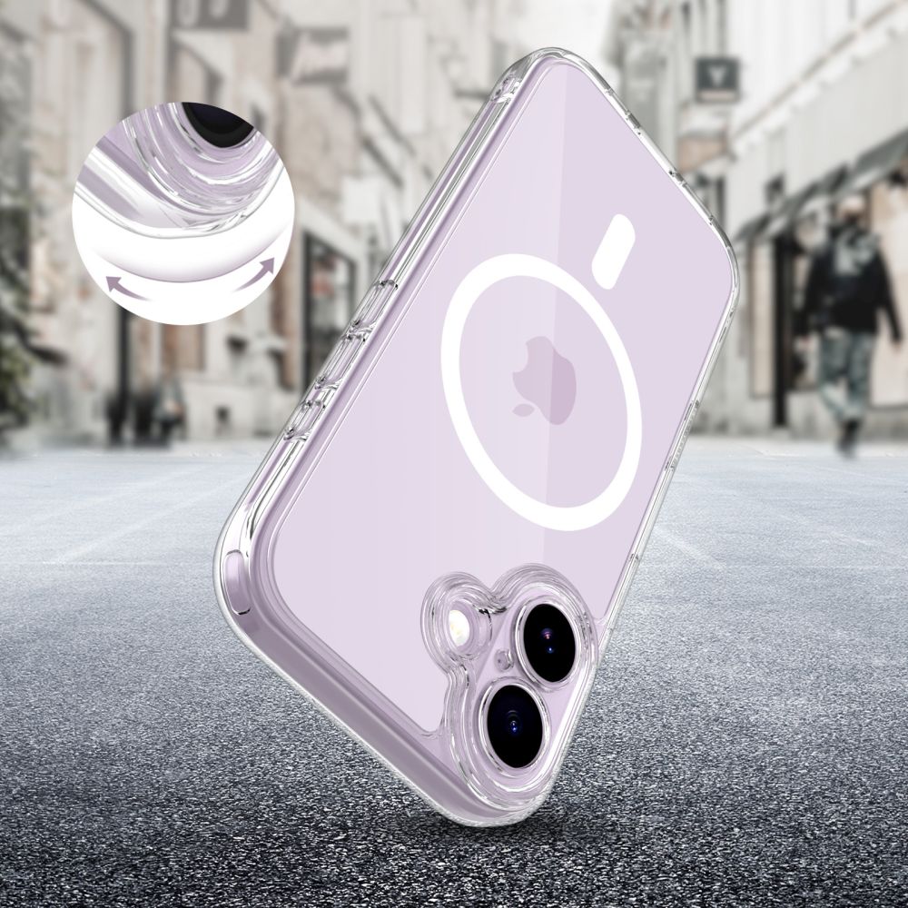 iTok webáruház - Tech-Protect Tech-Protect Magpeak MagSafe CC tok iPhone 17 készülékhez (átlátszó) 6 Tech-Protect Magpeak Magsafe CC Case for iPhone 17 (átlátszó)