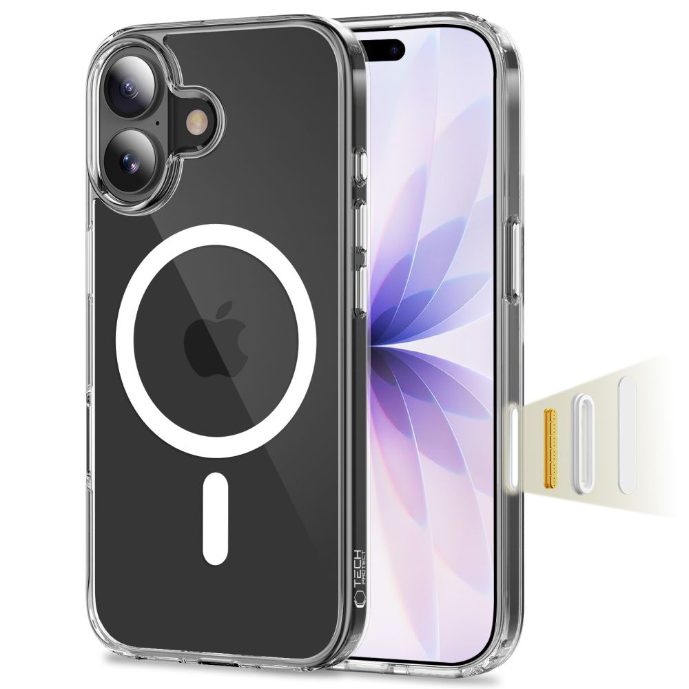 iTok webáruház - Tech-Protect Tech-Protect Flexair Hybrid CC MagSafe tok iPhone 17-hez (átlátszó) 1 Tech-Protect Flexair Hybrid CC MagSafe Case for iPhone 17 (átlátszó)
