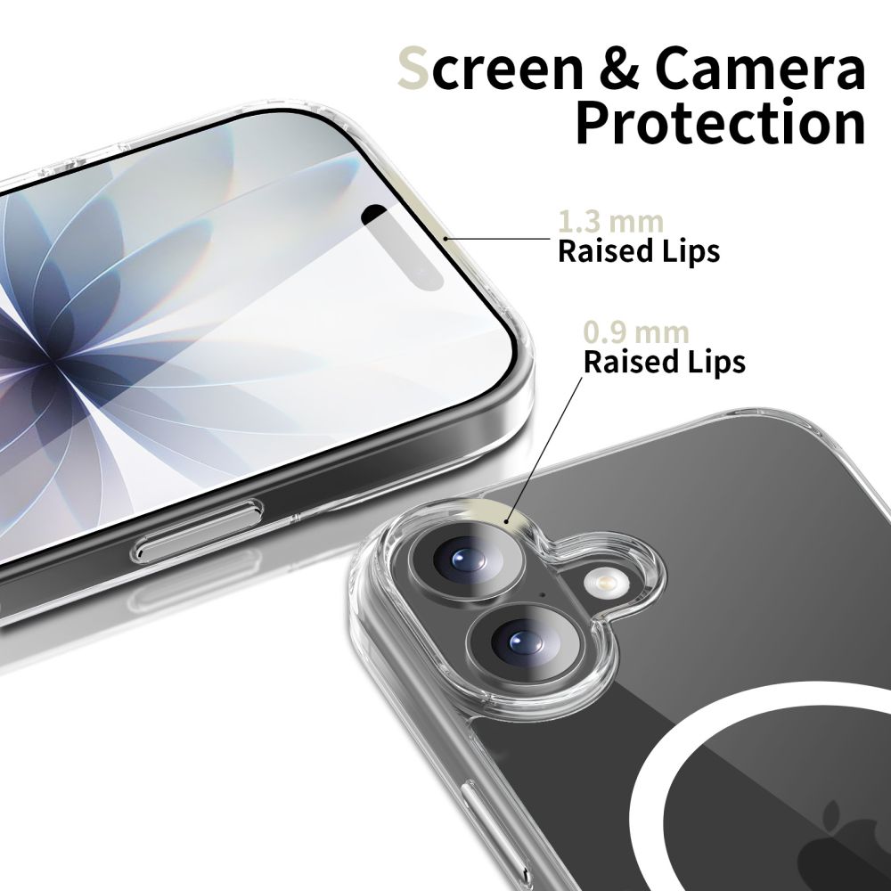 iTok webáruház - Tech-Protect Tech-Protect Flexair Hybrid CC MagSafe tok iPhone 17-hez (átlátszó) 4 Tech-Protect Flexair Hybrid CC MagSafe Case for iPhone 17 (átlátszó)