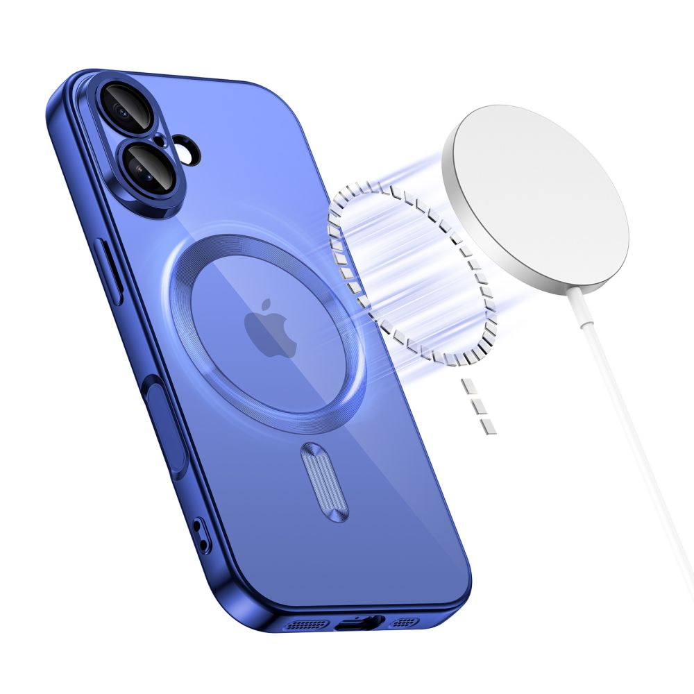 iTok webáruház - Tech-Protect Tech-Protect MagFlex MagSafe tok iPhone 17 készülékhez (átlátszó sötétkék) 2 Tech-Protect MagFlex MagSafe Case for iPhone 17 (átlátszó sötétkék)