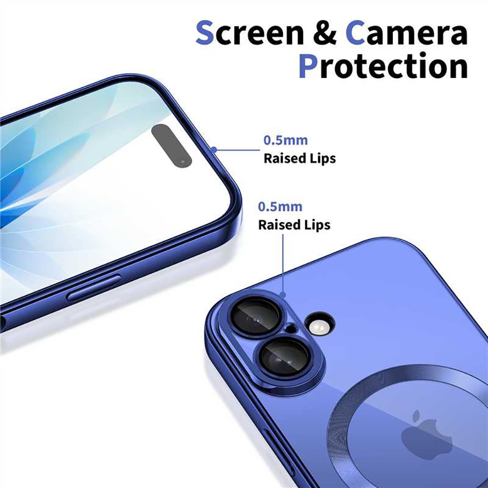 iTok webáruház - Tech-Protect Tech-Protect MagFlex MagSafe tok iPhone 17 készülékhez (átlátszó sötétkék) 3 Tech-Protect MagFlex MagSafe Case for iPhone 17 (átlátszó sötétkék)