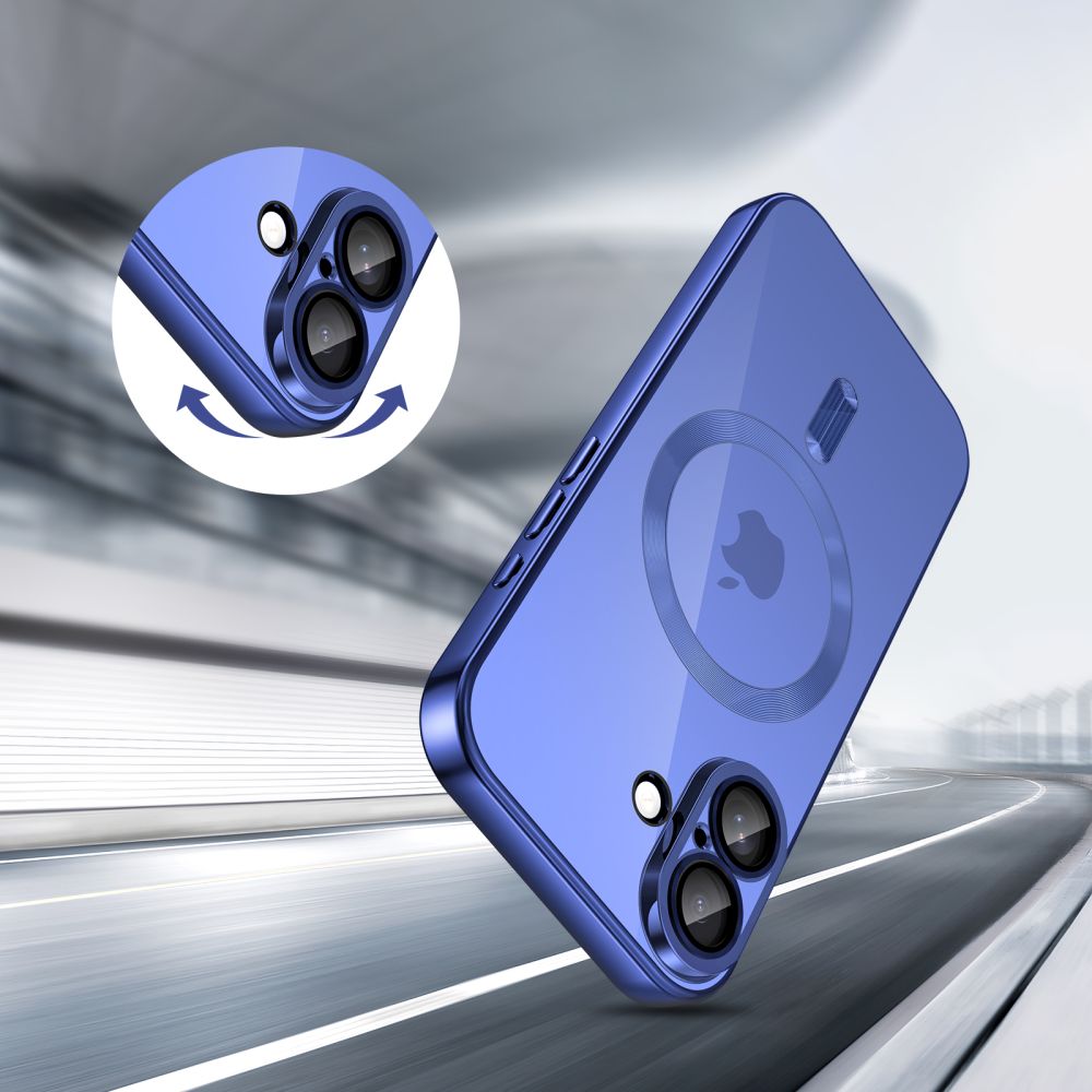 iTok webáruház - Tech-Protect Tech-Protect MagFlex MagSafe tok iPhone 17 készülékhez (átlátszó sötétkék) 4 Tech-Protect MagFlex MagSafe Case for iPhone 17 (átlátszó sötétkék)