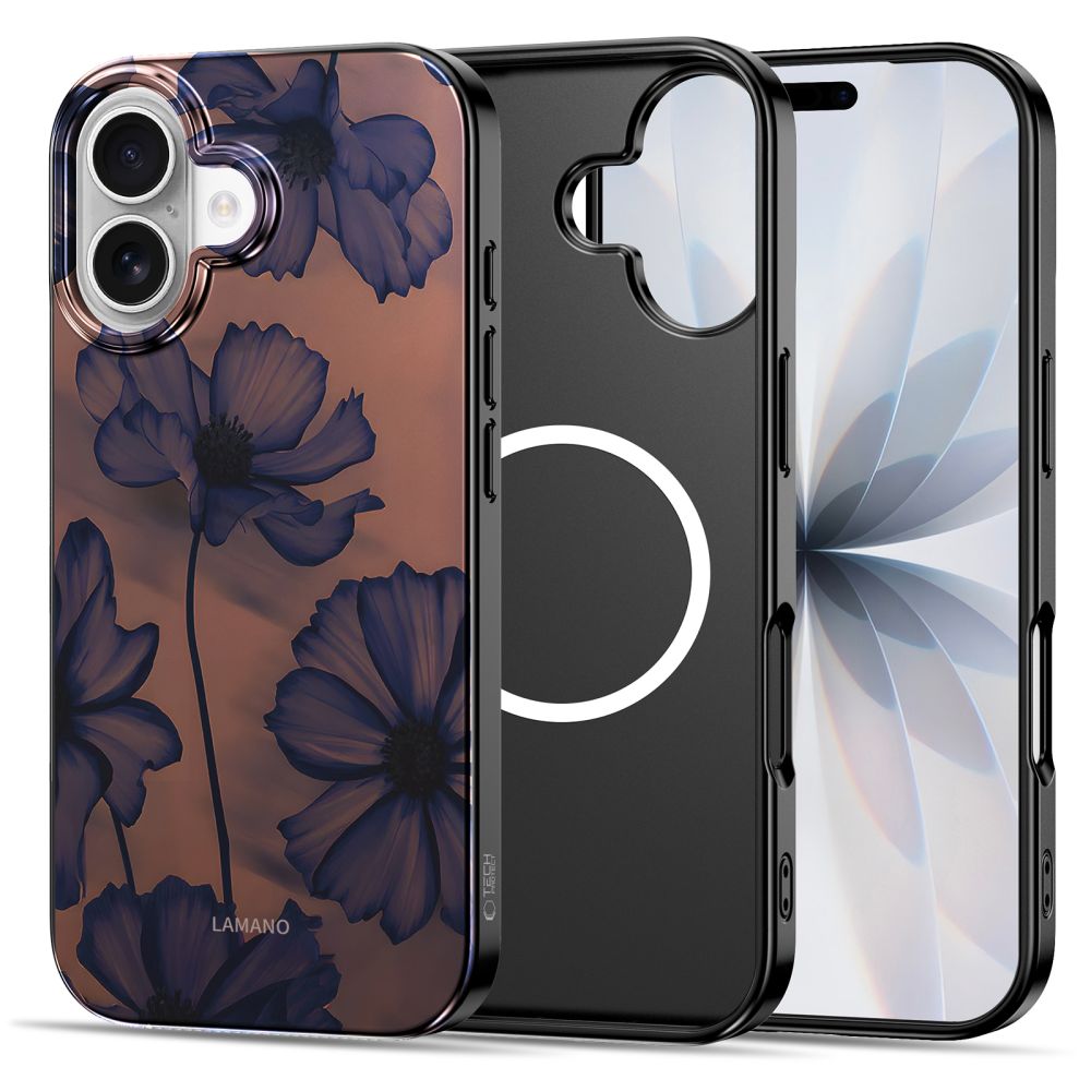 iTok webáruház - Tech-Protect Tech-Protect Lamano MagSafe tok iPhone 17-hez (barna-lila) 3 Tech-Protect Lamano MagSafe case for iPhone 17 (barna-lila)