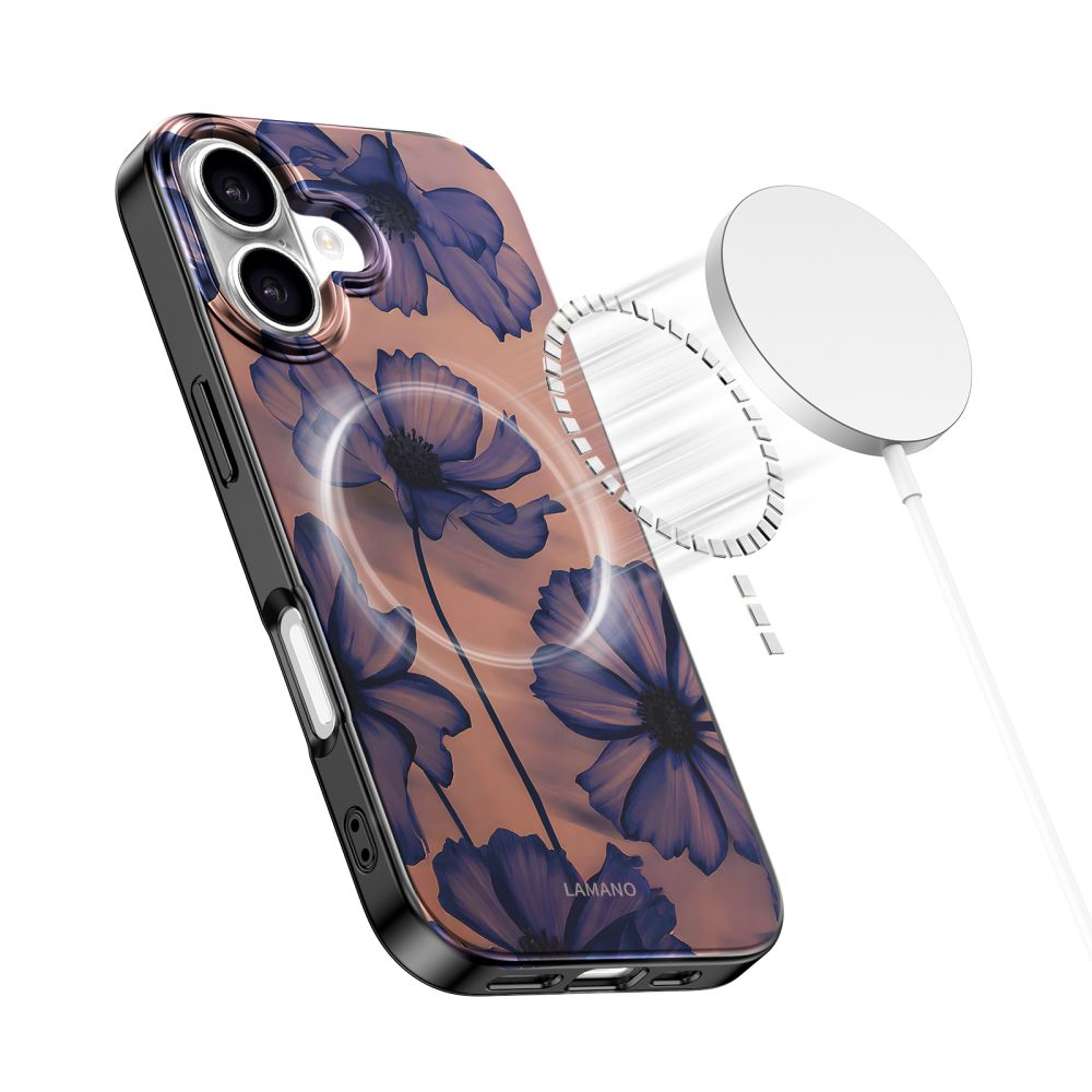 iTok webáruház - Tech-Protect Tech-Protect Lamano MagSafe tok iPhone 17-hez (barna-lila) 5 Tech-Protect Lamano MagSafe case for iPhone 17 (barna-lila)