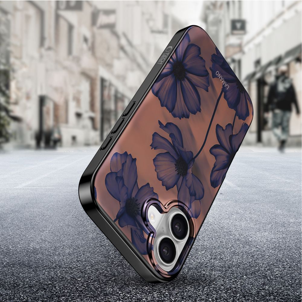 iTok webáruház - Tech-Protect Tech-Protect Lamano MagSafe tok iPhone 17-hez (barna-lila) 7 Tech-Protect Lamano MagSafe case for iPhone 17 (barna-lila)