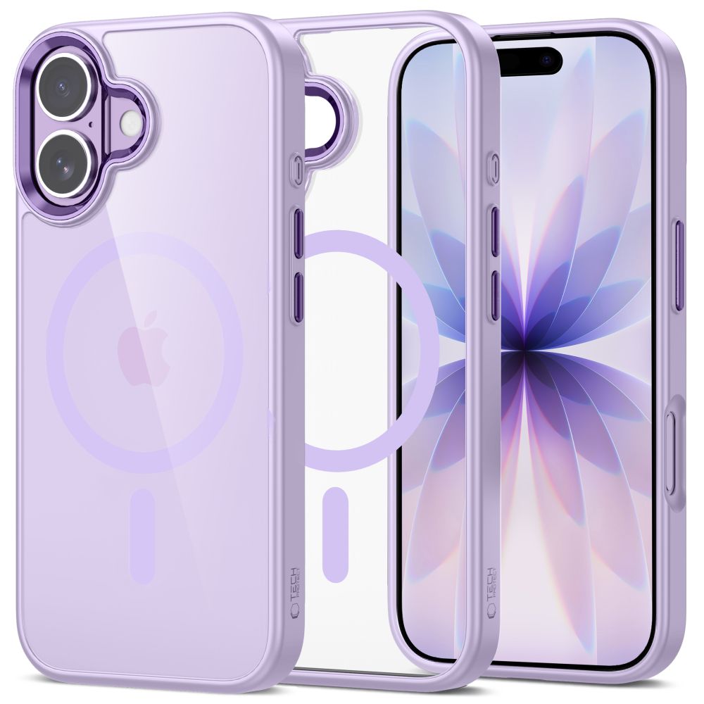 iTok webáruház - Tech-Protect Tech-Protect MagMat MagSafe tok iPhone 17 készülékhez (átlátszó lila) 1 Tech-Protect MagMat MagSafe Case for iPhone 17 (átlátszó lila)