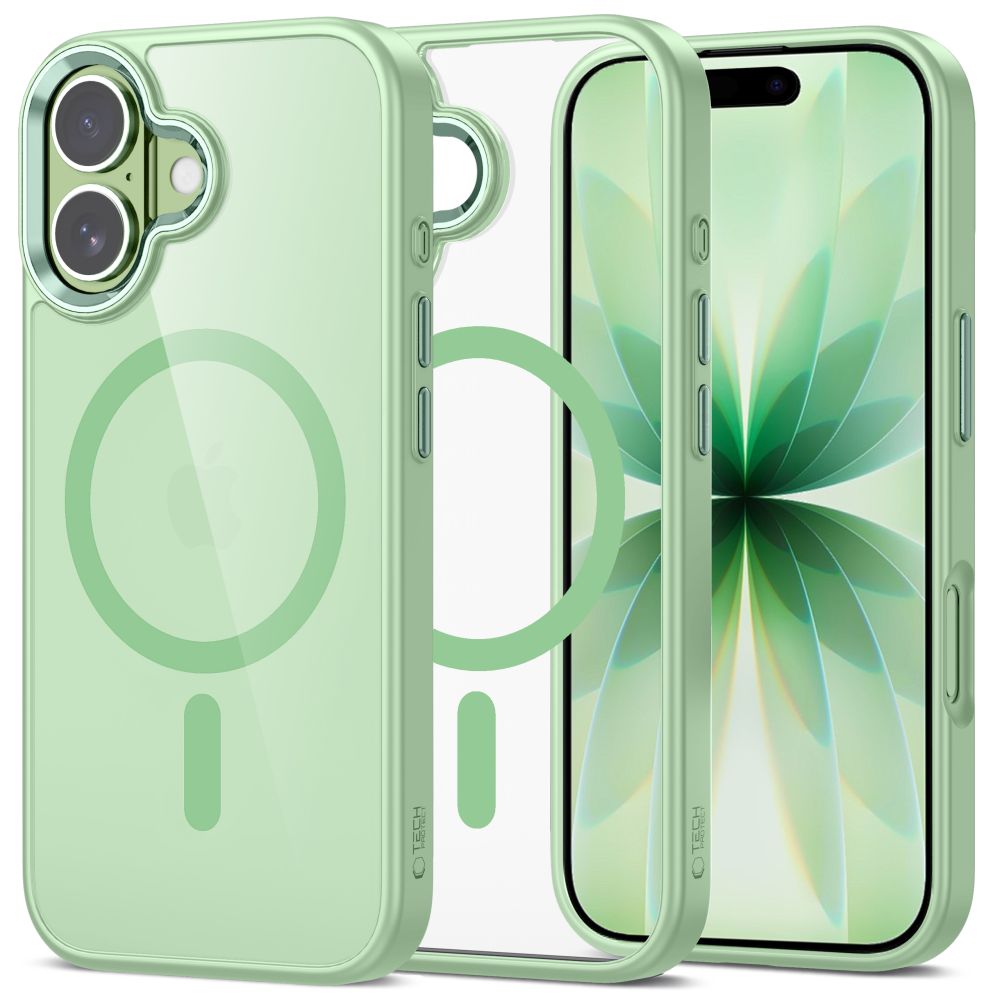 iTok webáruház - Tech-Protect Tech-Protect MagMat MagSafe tok iPhone 17 készülékhez (átlátszó zöld) 1 Tech-Protect MagMat MagSafe Case for iPhone 17 (átlátszó zöld)