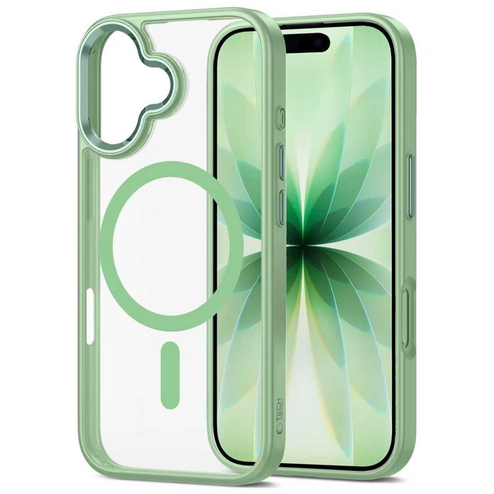 iTok webáruház - Tech-Protect Tech-Protect MagMat MagSafe tok iPhone 17 készülékhez (átlátszó zöld) 3 Tech-Protect MagMat MagSafe Case for iPhone 17 (átlátszó zöld)