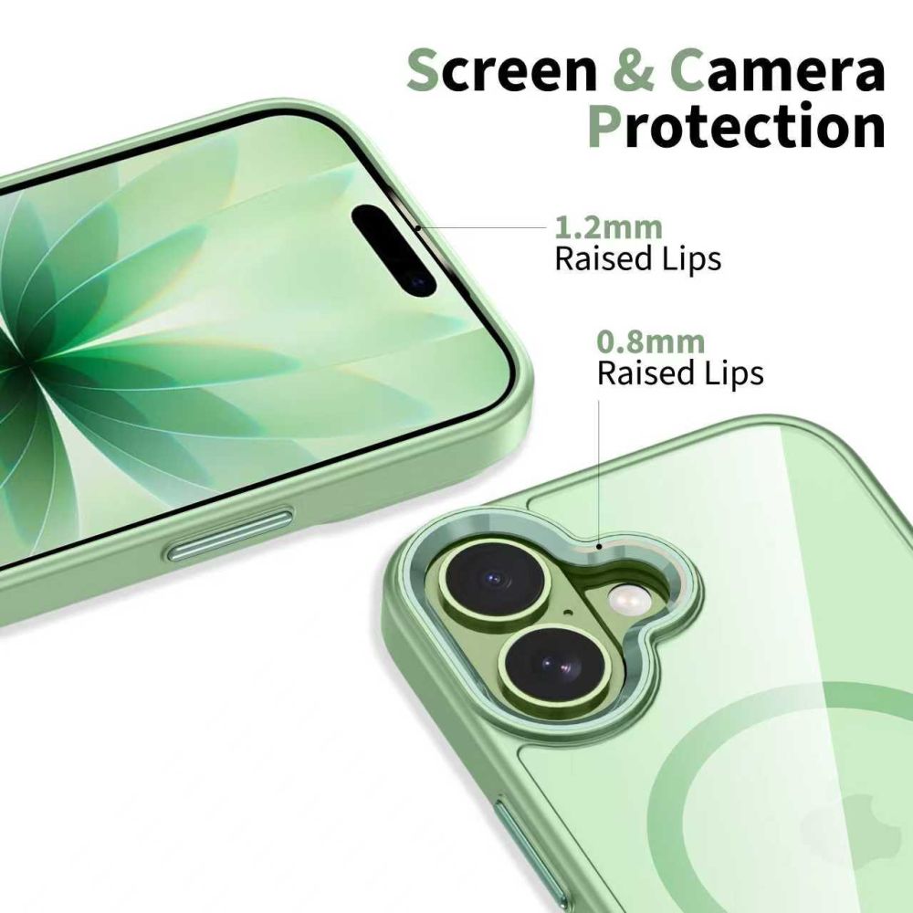 iTok webáruház - Tech-Protect Tech-Protect MagMat MagSafe tok iPhone 17 készülékhez (átlátszó zöld) 5 Tech-Protect MagMat MagSafe Case for iPhone 17 (átlátszó zöld)
