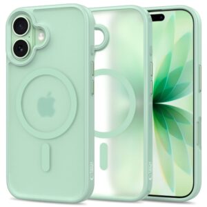 Tech-Protect MagMat MagSafe tok iPhone 17 készülékhez (átlátszó zöld)