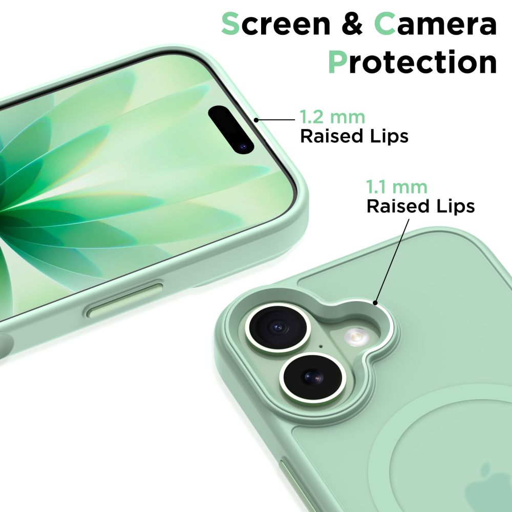iTok webáruház - Tech-Protect Tech-Protect MagMat MagSafe tok iPhone 17 készülékhez (átlátszó zöld) 3 Tech-Protect MagMat MagSafe Case for iPhone 17 (átlátszó zöld)