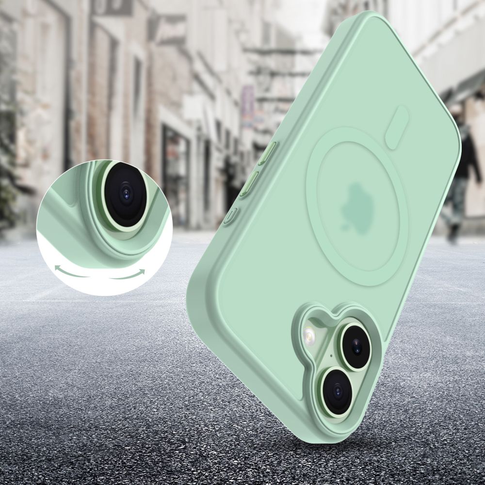 iTok webáruház - Tech-Protect Tech-Protect MagMat MagSafe tok iPhone 17 készülékhez (átlátszó zöld) 5 Tech-Protect MagMat MagSafe Case for iPhone 17 (átlátszó zöld)