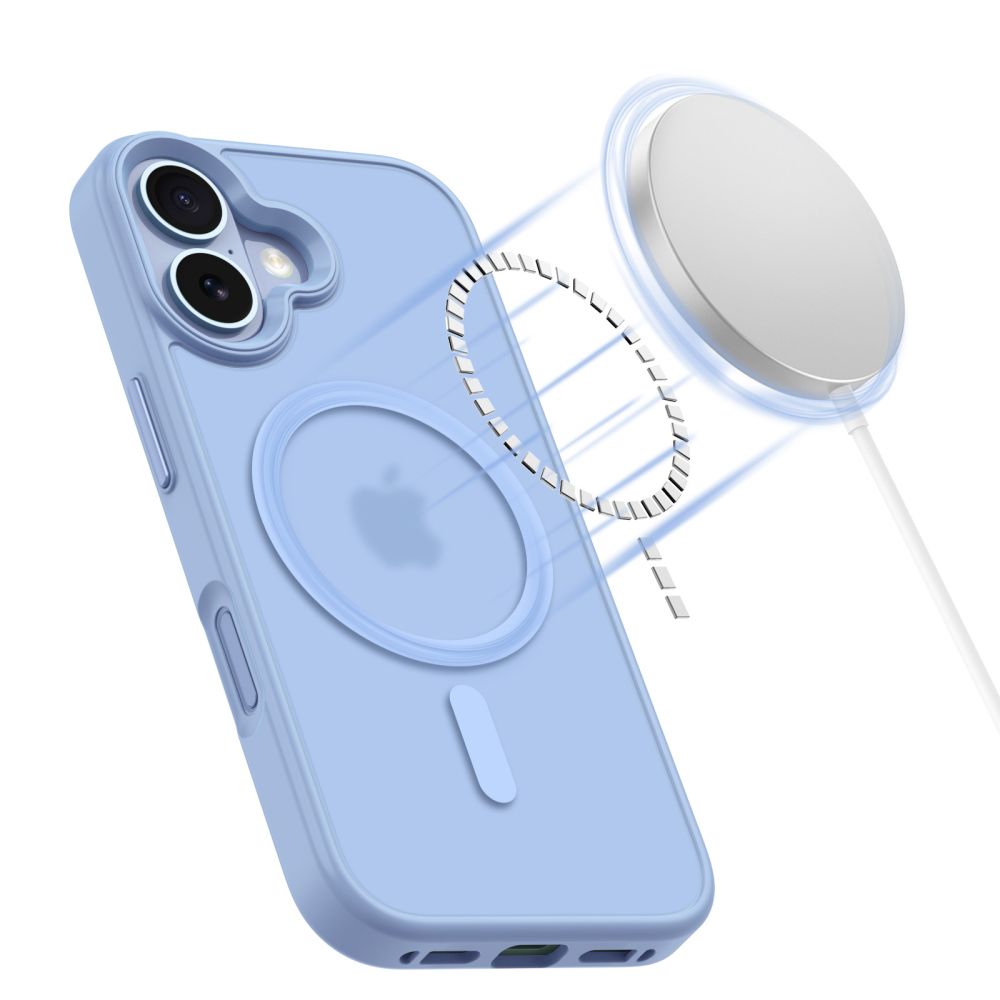 iTok webáruház - Tech-Protect Tech-Protect MagMat MagSafe tok iPhone 17 készülékhez (kék) 4 Tech-Protect MagMat MagSafe Case for iPhone 17 (kék)