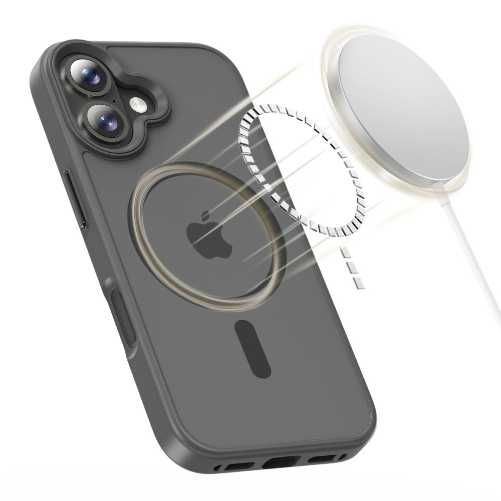 iTok webáruház - Tech-Protect Tech-Protect MagMat MagSafe tok iPhone 17 készülékhez (szürke) 4 Tech-Protect MagMat MagSafe Case for iPhone 17 (szürke)