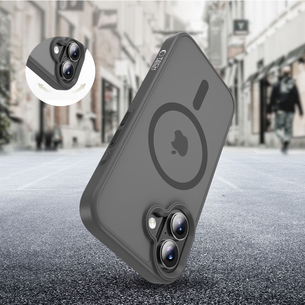 iTok webáruház - Tech-Protect Tech-Protect MagMat MagSafe tok iPhone 17 készülékhez (szürke) 6 Tech-Protect MagMat MagSafe Case for iPhone 17 (szürke)