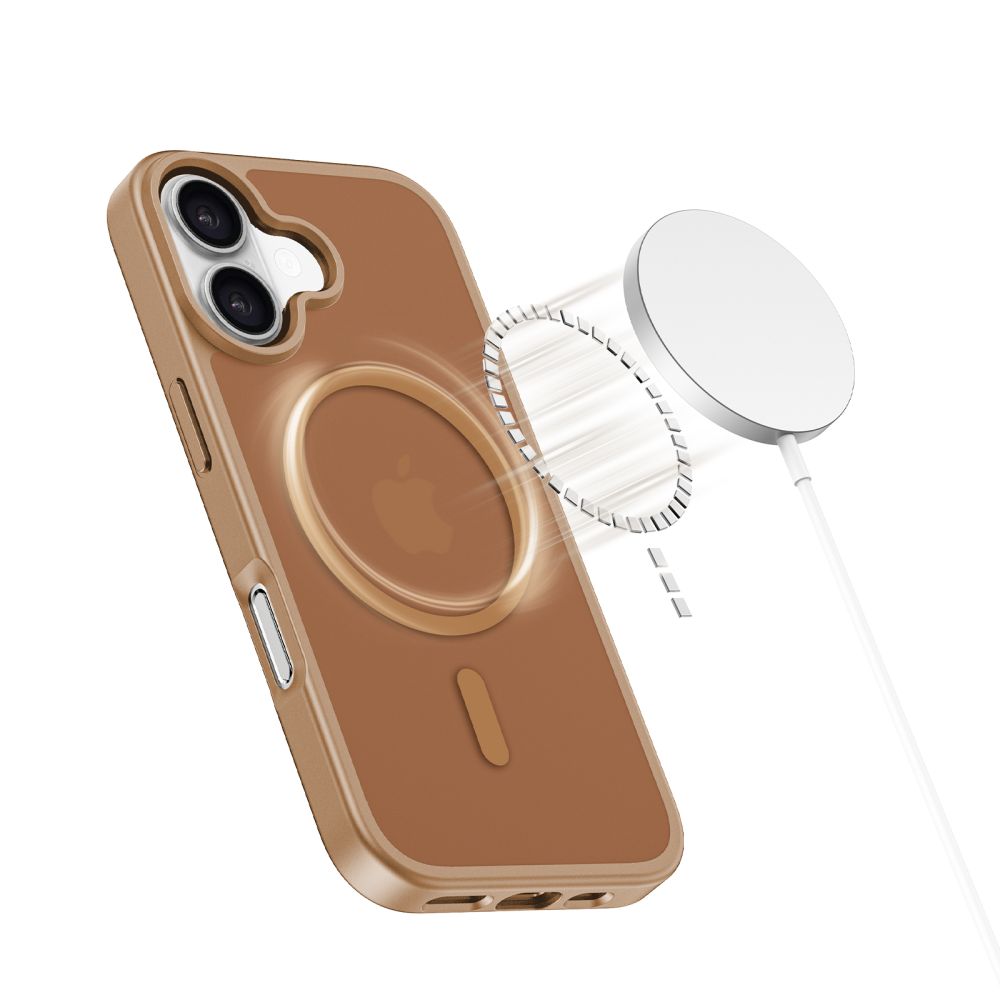 iTok webáruház - Tech-Protect Tech-Protect BasicMag MagSafe tok iPhone 17-hez (barna) 3 Tech-Protect BasicMag MagSafe Case for iPhone 17 (barna)