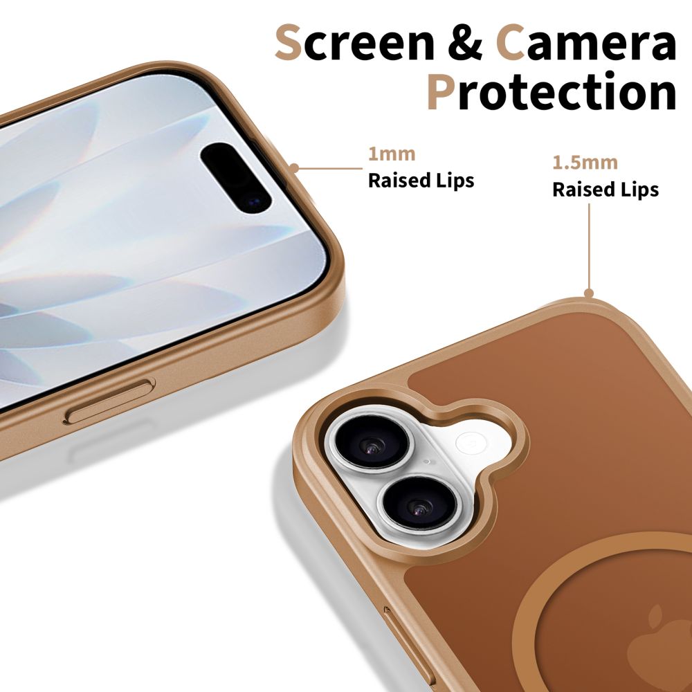 iTok webáruház - Tech-Protect Tech-Protect BasicMag MagSafe tok iPhone 17-hez (barna) 4 Tech-Protect BasicMag MagSafe Case for iPhone 17 (barna)